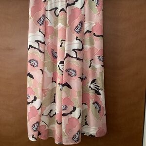 Vintage Norton McNaughton Women Asymmetrical Floral Midi Skirt Size 10